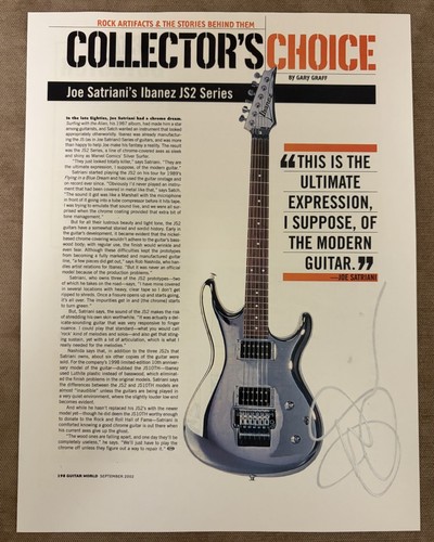 Joe satriani signed - satriani,