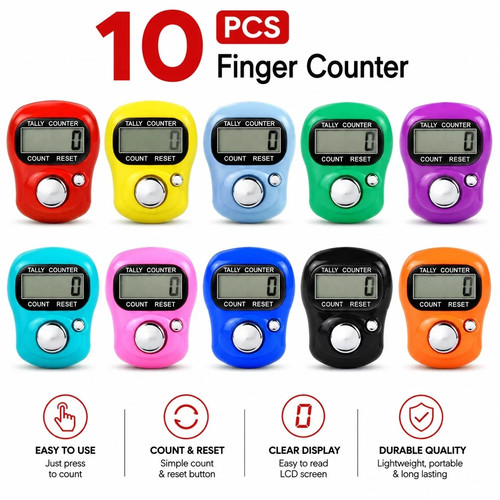 10x ring tally counter finger - counter,
