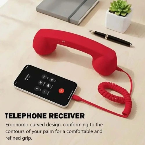 Retro telephone handset - telephone,