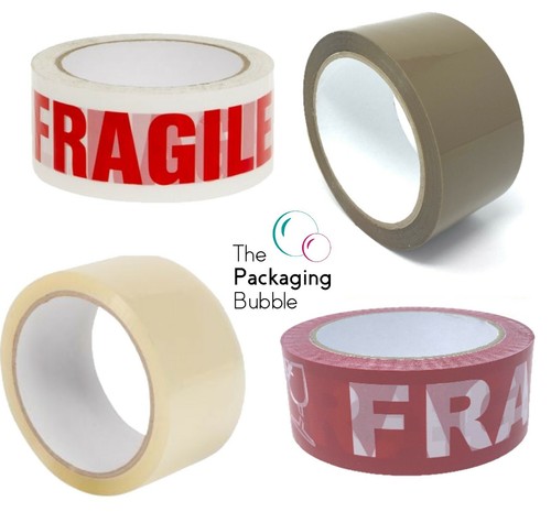 Parcel tape buff brown - parcel, clear