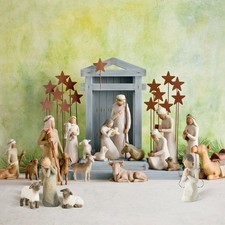 20pcs Nativity Figures Statue Nativity Hand Painted Decor replace Willow-Tree UK