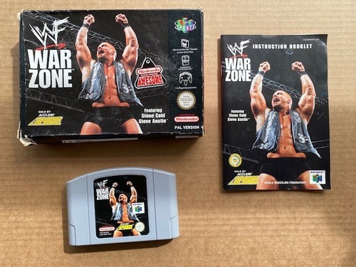 N64 wwf warzone - n64, boxed