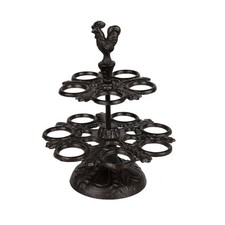 Pristine Cast Iron 12 Egg