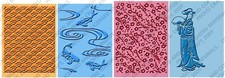 Cuttlebug Embossing Folder --- Plum Blossom ( 4 Folders)