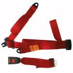 New securon seat belt 200 - new, red