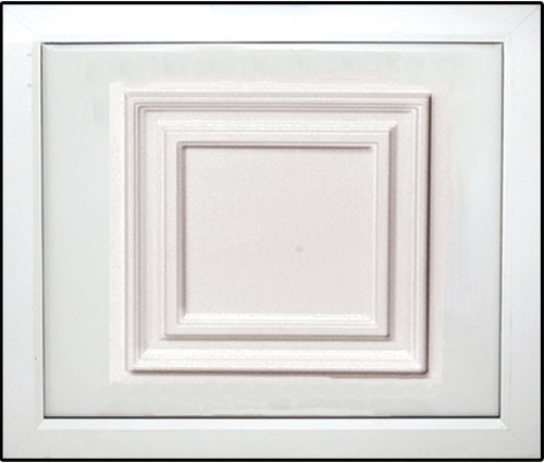 White upvc half - white, door