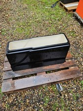 2ND GRADE Black Double Seat No Lid 85 x 26 x 45 cm MOULDING Boat Rib Fibreglass