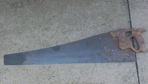 Disston thumbhole saw - thumbhole,