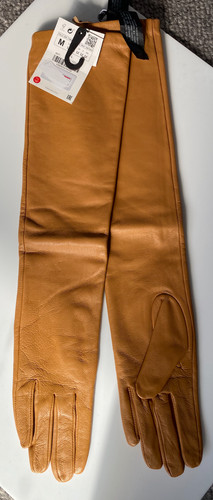 Zara 100 leather long - zara, 100%
