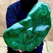 15.7LB Natural Polished Malachite Mineral freeform specimen Reiki Stone Healing