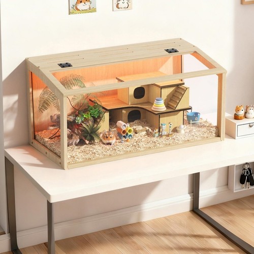 Hamster cage wood tempered - xl, wood&tempered