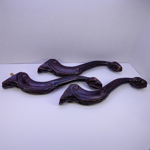 Antique set carved - set, wood
