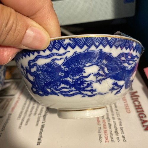 Vintage chinese blue white - blue,