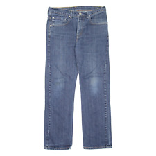 LEVI'S 752 Jeans Mens Blue Regular Straight Stone Wash W32 L30