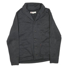 LEVI'S Mens Grey Shawl Collar