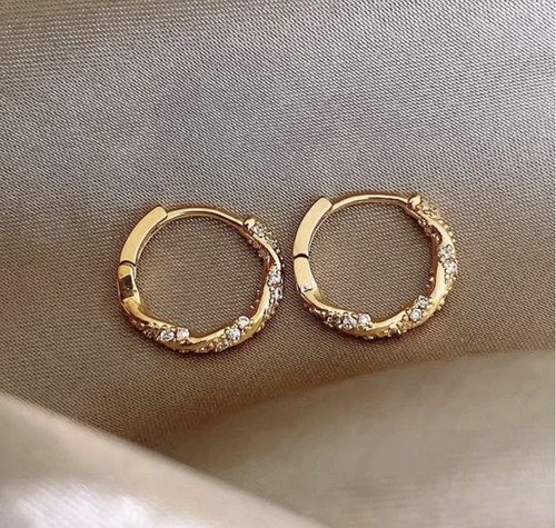 9ct gold colour earrings - colour,