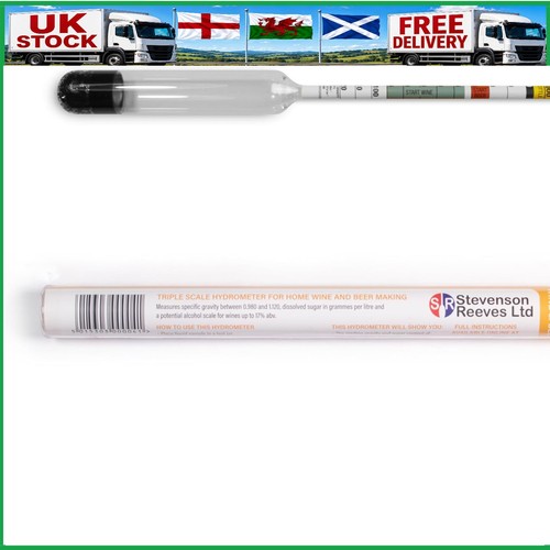 Triple scale hydrometer for - hydrometer,