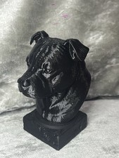 10cm Black Bust Staffordshire