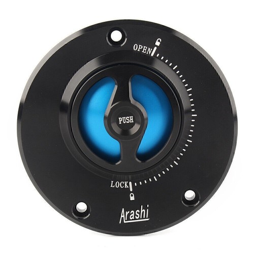 Blue gas tank cap - gas,
