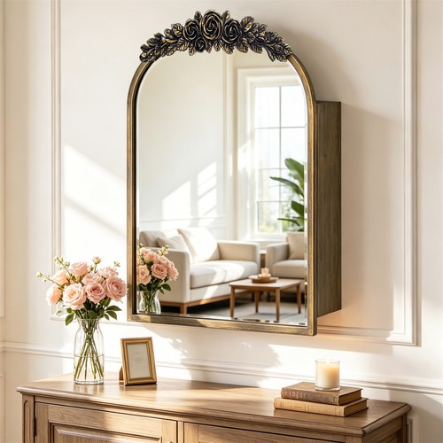 Large arched wall mirror - large,
