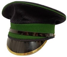 Irish Guards Cap Size: 55cm Dress Navy Green Peaked British Army Issue