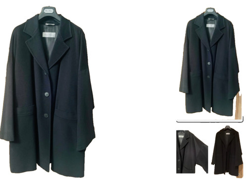 Max mara black cashmere angora