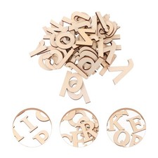  104 Pcs Crafting Wood Letters Wedding Party Favors Unfinished Cutout