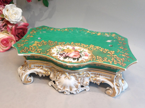 Antique french porcelain clock - porcelain,