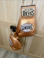 Cletos Reyes Professional Boxing Gloves 8oz Gold rare 