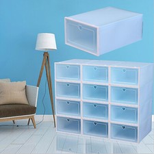 20x Blue Plastic Shoe Storage
