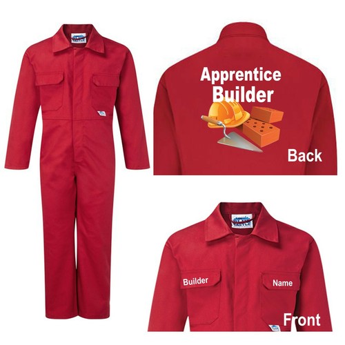 Kids children red boiler - , suit