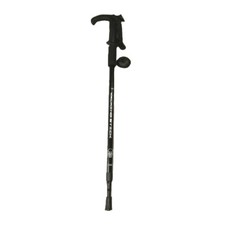 1 x BLACK ANTI-SHOCK T HANDLE WALKING HIKING ADJUSTABLE STICK TREK POLES TY5470