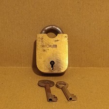vintage chubb brass padlock