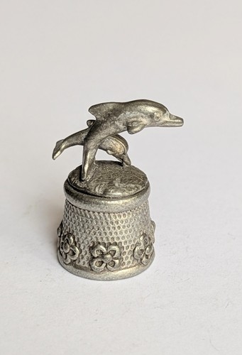 Dolphin pewter thimble stephen - pewter,