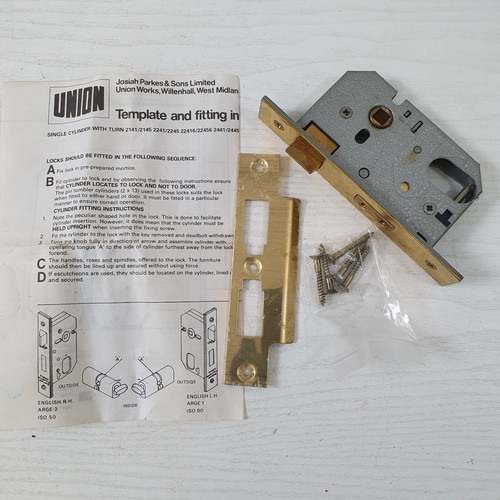 Union mortice cylinder lock - union,