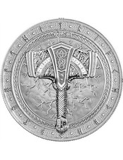 Germania Mint Artefacts Mjolnir 2025 1 oz 9999 Silver 5 Mark BU with Certificate