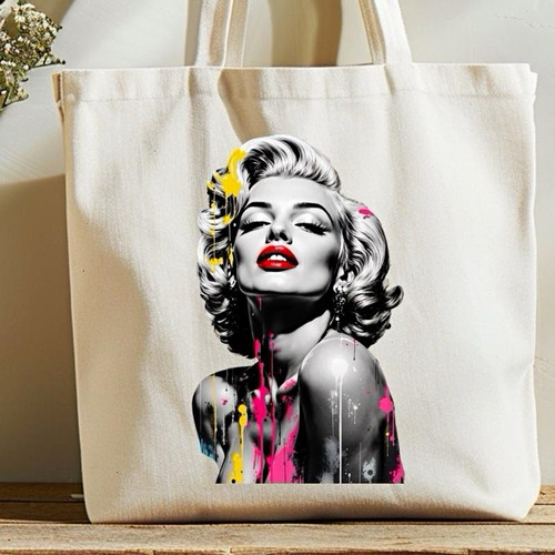 Marilyn monroe canvas tote - monroe,