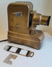 Vintage 1970s Gnome ALPHAX 35mm Slide Projector Gold - working / original box