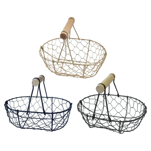 Wire egg basket decorative - wire,