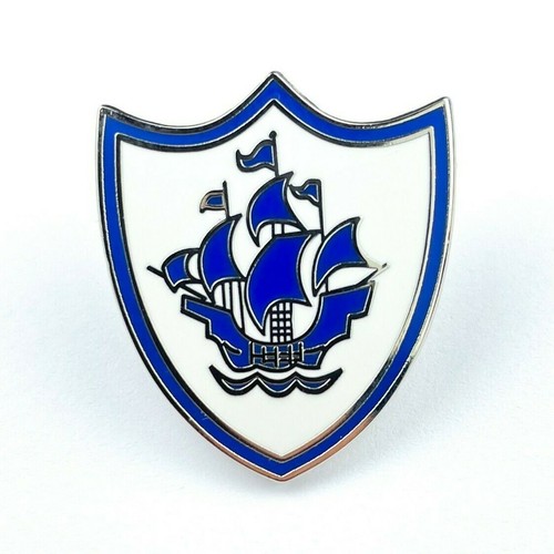 Classic blue peter enamel pin - blue,