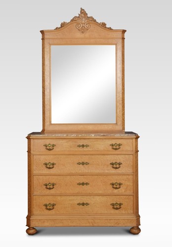 Birds eye maple mirrored back - birds,