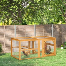 Chicken Coop Poultry Duck House Perches Doors Combinable 4Chicken Pet Shelter