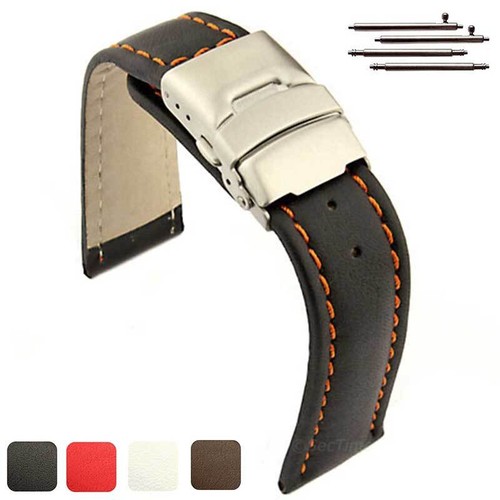Men genuine leather watch - men's,
