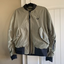 Fred Perry Mens Nylon Bomber Jacket – Size M – Classic Mod Style