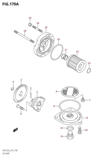 Suzuki genuine screw z125 - screw, dr-z125