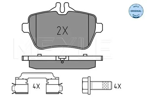 Brake pads rear axle 025 - pads,