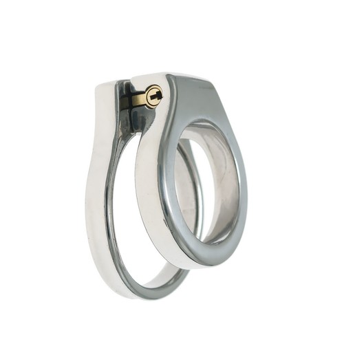 Stainless steel chastity cage - stainless,