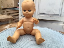 Vintage 1960’s Soft Plastic Rosebud Baby Jane 11”  Doll With Closing Eyes