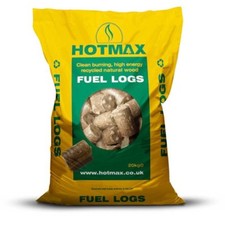 Bedmax Hotmax Low Emission Fuel Logs Wood Burner/Stoves/Fires/BBQs 20kg Bag