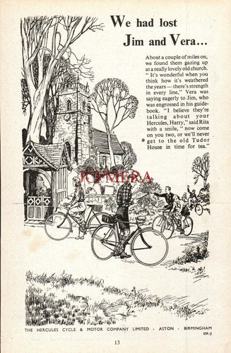 Ww2 hercules bicycles advert - ww2,